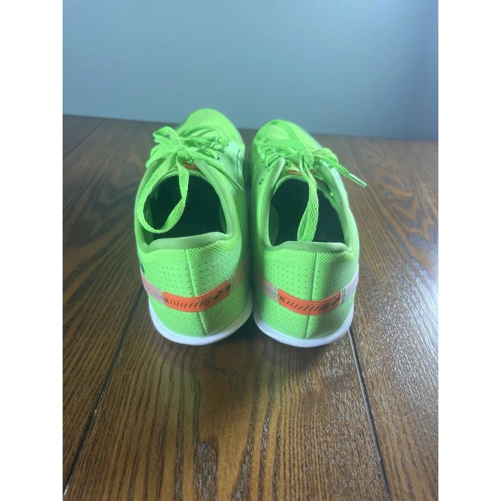 Brooks Draft XC Shoes Mens 12 D Green Orange Cross Country Racing Flats 1000391D